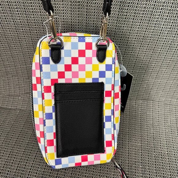 Colorful No Boundaries Phone Zip Crossbody Wallet Pockets & Adjustable Strap - Picture 3 of 9
